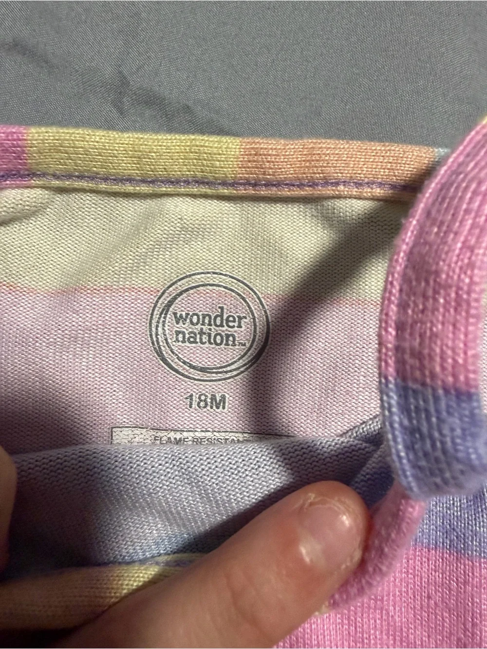 wonder nation Pastel Striped Tank & Shorts Set - Pink, Yellow, Blue, Purple
